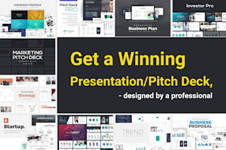 create professional, winning presentation and pitch deck
