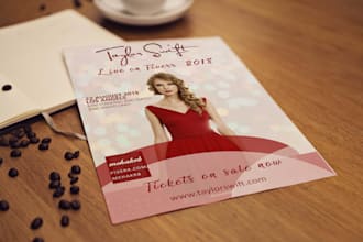 design a professional poster or one sheet