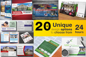 design flyer postcard brochure eddm paper ad in 24 hours