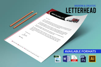 create letterhead, stationery or business card design