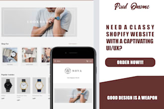 setup and design your shopify website