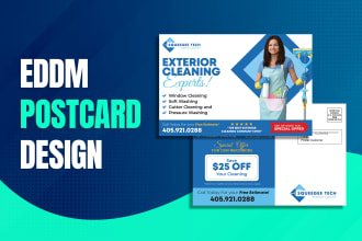 design promotional direct mail eddm postcard