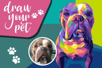 draw your pet into awesome wpap style