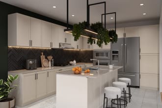 design model render your kitchen space