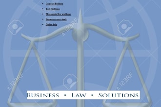 assist in solving business law problem