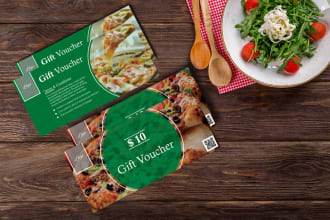 design christmas voucher and gift card  within 24 hrs