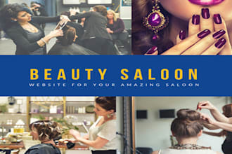 make a professional beauty salon website