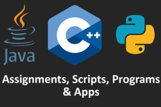 do your c, cpp, java, python assignments