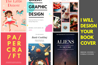 design a professional book cover or kindle cover
