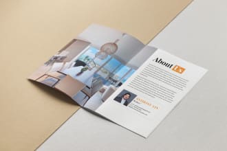 design clean company brochure, annual reports, yearbook, proposal, booklet