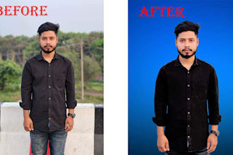 do professional background removal and color correction
