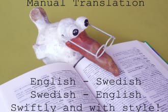 provide quality translations between english and swedish