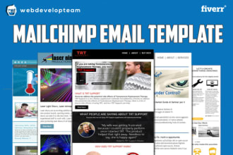 design mailchimp email template
