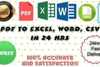 convert pdf to excel