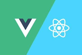 make stunning react, react js, vue, vue js, web application, javascript UI