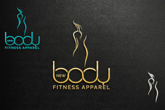 create custom health fitness nutrition and gym logo