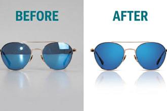 do eyewear photo editing and sunglasses retouching