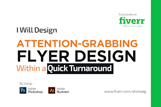 design a flyer with print ready  file