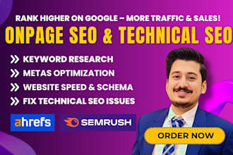 do wordpress onpage seo optimization and fix technical issues for google ranking