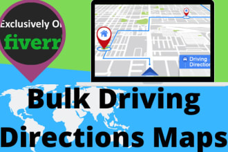 create bulk 2000 custom google driving direction maps links and embed codes