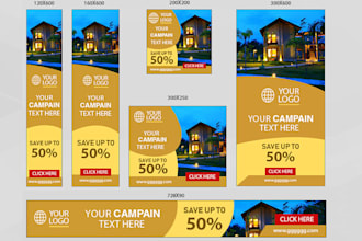 create animated gif HTML5 and static banner ads