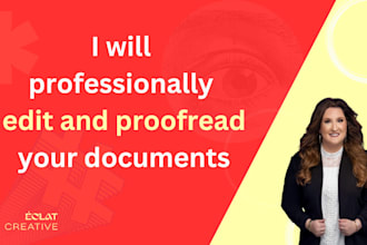 professionally edit and proofread your documents