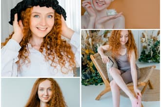 shoot professional product photography or video ugc or ads with female model