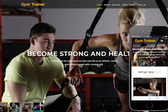 make fitness, gym, workout and sports website