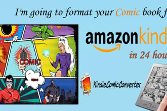 format your book comic or graphic novel for amazon kindle