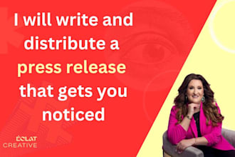 write and distribute your press release