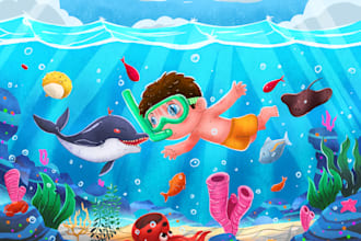 draw awesome children book illustration