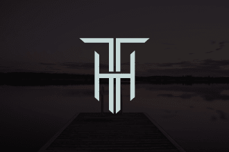design minimal flat monogram logo