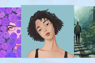 draw a unique album cover art