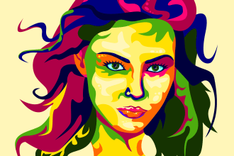 draw awesome wpap vector pop art portrait