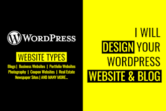 redesign or create wordpress website and blog