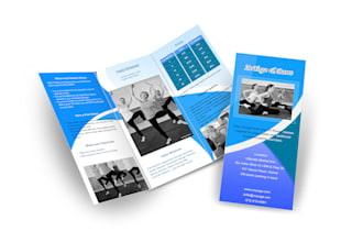 make a 3 fold brochure