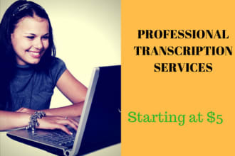 transcribe 30 minutes of your audio or video quickly
