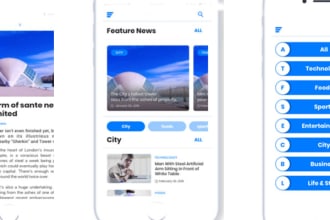 create mobile app for news blog site