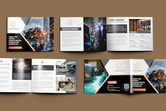 design amazing brochure, company profile, annual report