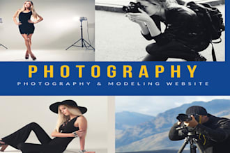 design a photography or modeling website
