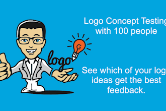 do logo design testing with 100 or more US consumers