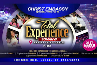 design your church and anniversary flyer professionally
