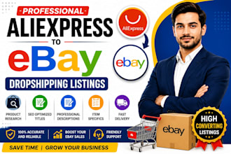 create high converting aliexpress to ebay dropshipping listings