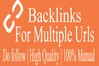 create dofollow backlinks for multiple urls