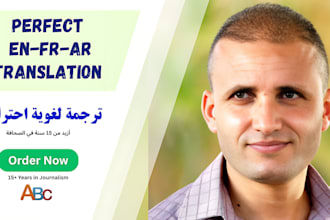 provide professional english to arabic translation