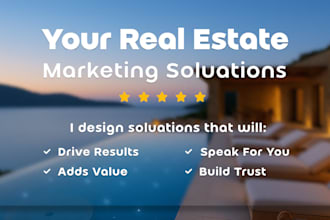 design real estate flyer, postcard, door hangers