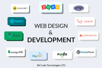 develop website and web application using PHP, laravel, reactjs, nodejs