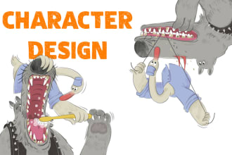 create character design, animal character, cartoons