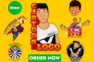 design eye catching cartoon logo