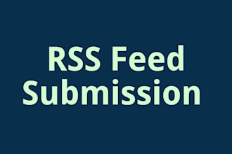 do 10 RSS feed submission, manually